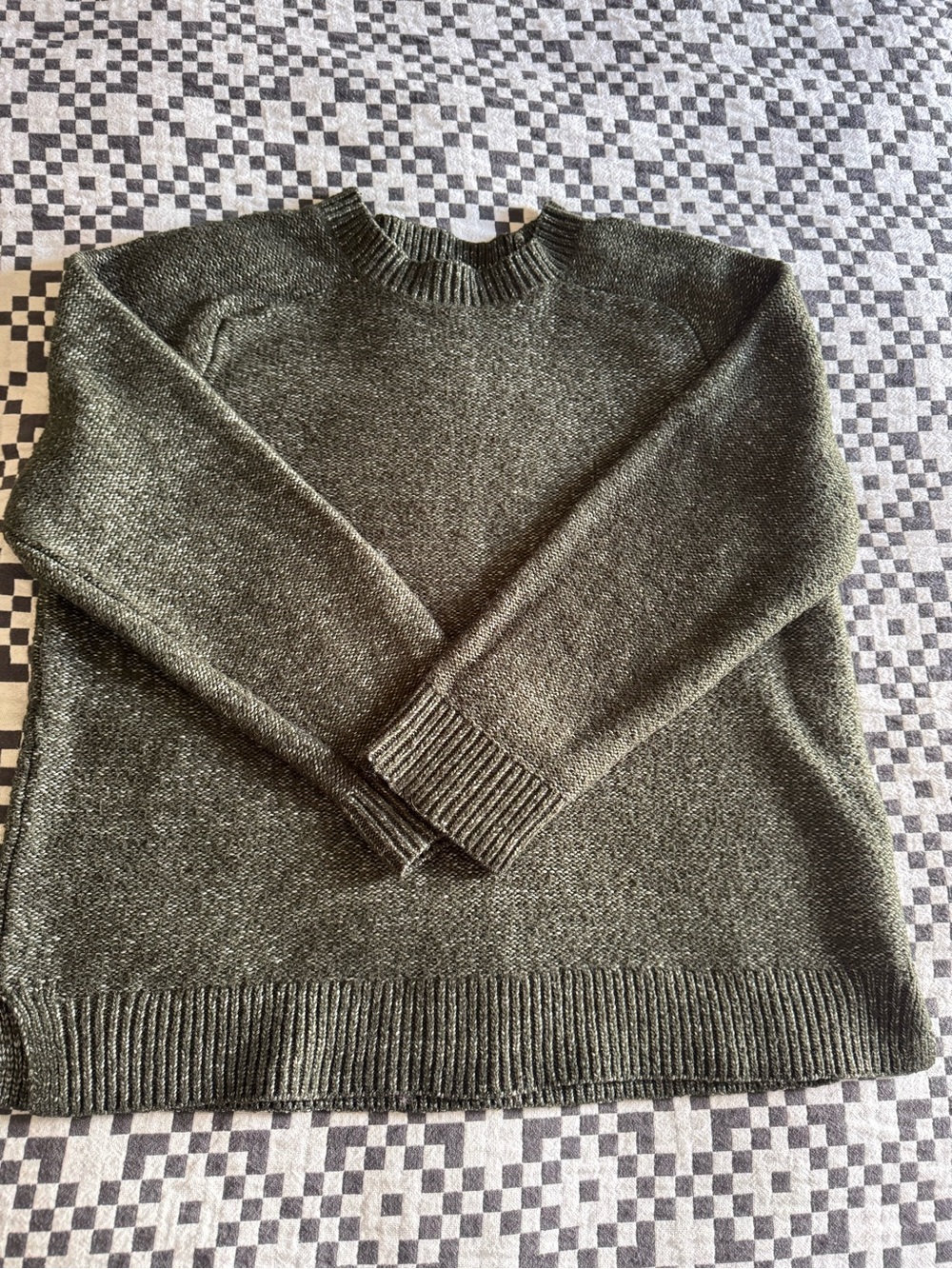 GAP Olive Green Heather Crewneck Sweater